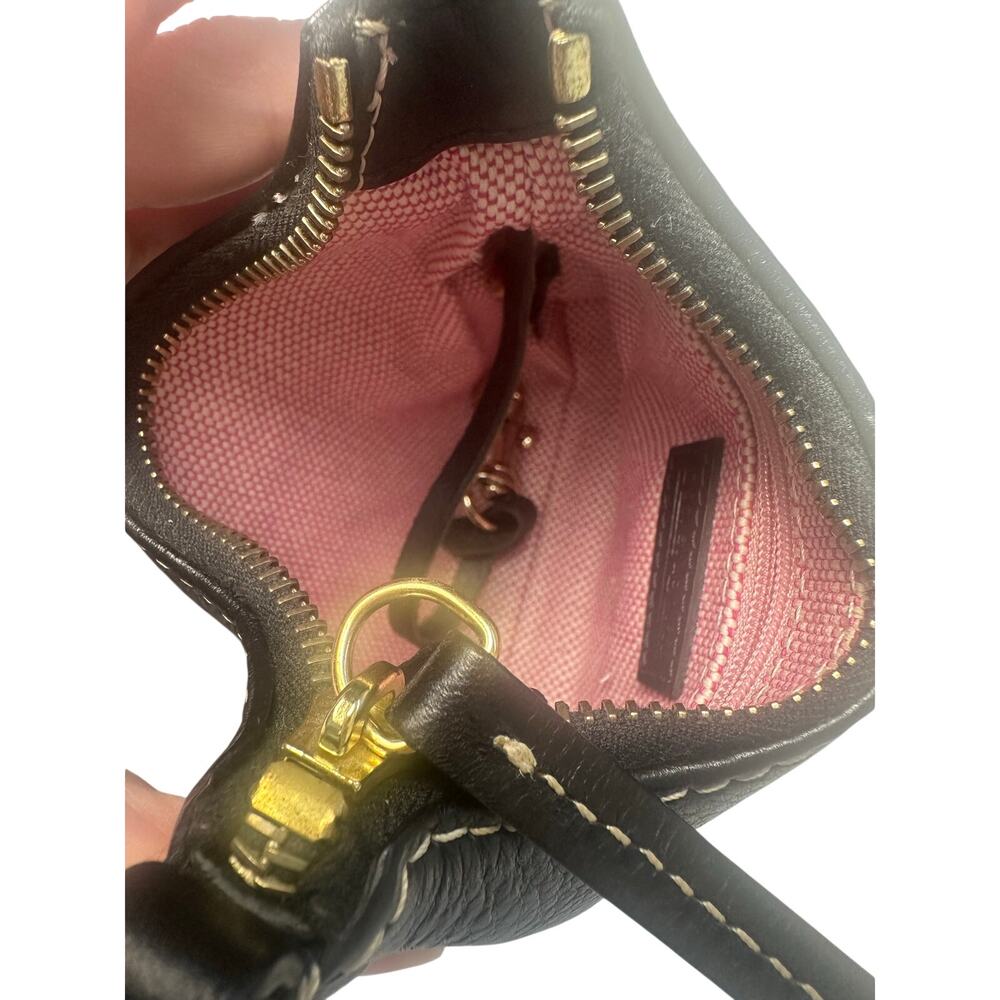 Dooney & Bourke Itsy bitsy bag Black Micro Bag EUC Pebbled Leather Rare - Picture 5 of 5